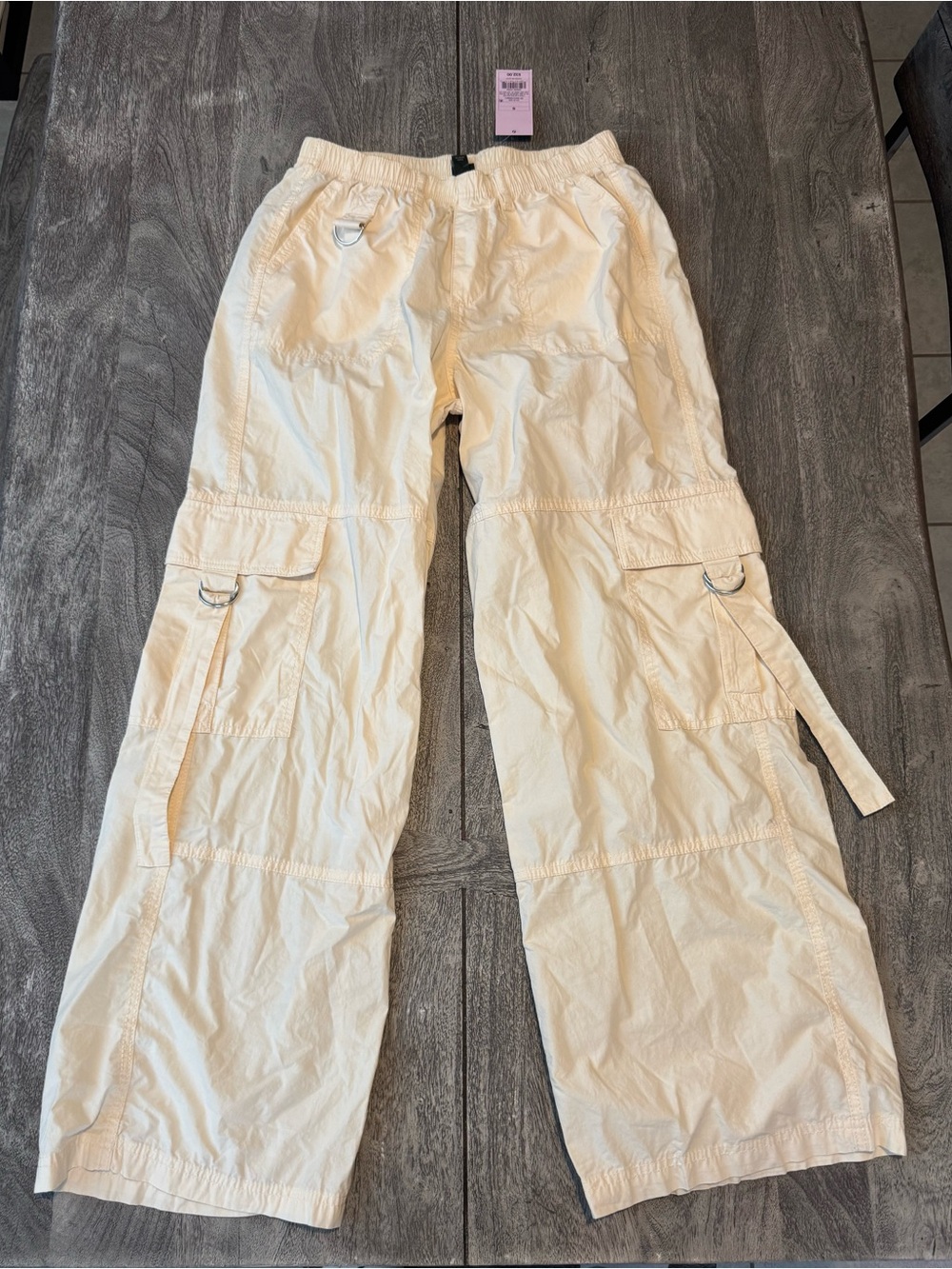 wild fable Cream Cargo Wide Leg Jogger Pants